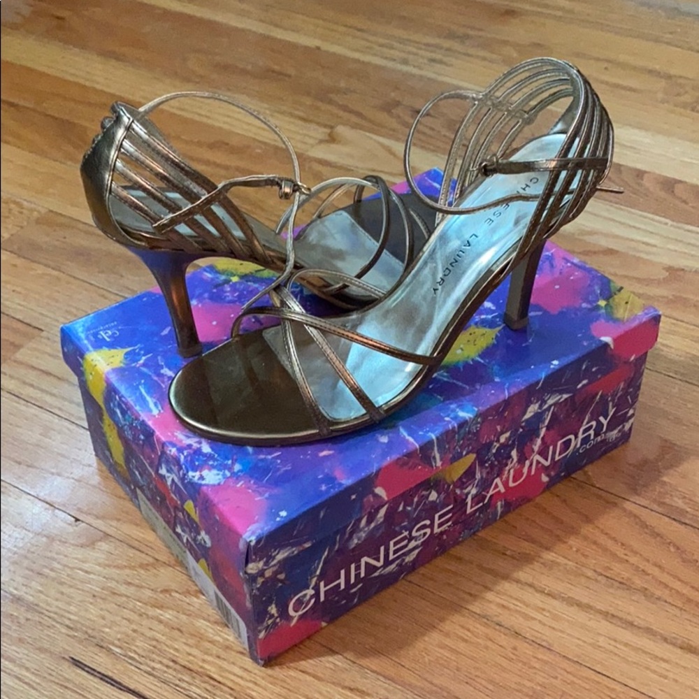 Chinese Laundry “Wesley” Bronze Heels